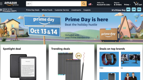 Amazon 'Prime Day' Leaderboard Ad