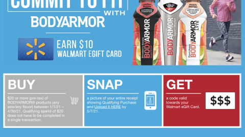BodyArmor 'Commit to Fit' Walmart Web Page