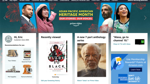 Amazon Asian Pacific American Heritage Month Carousel Ad
