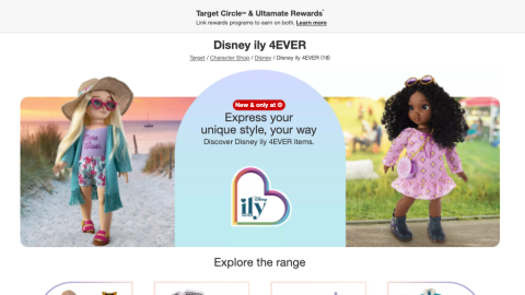 Target Disney Ily 4Ever Promotional Page