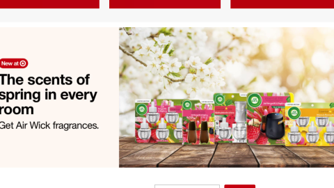 Target Air Wick 'Scents of Spring' Display Ad