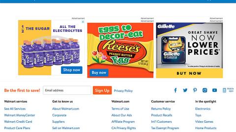 Reese's Walmart 'Eggs to Decor-Eat' Display Ad