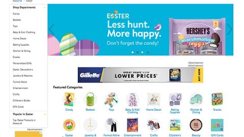 Walmart Easter Landing Page