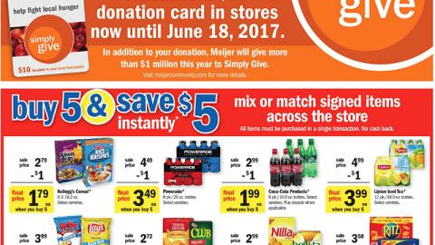Meijer Simply Give Feature