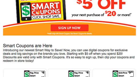 Family Dollar 'Smart Coupons' Email