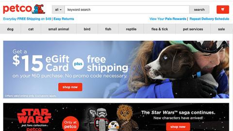 Star Wars Pet Fans Collection 'New Characters Have Arrived' Banner Ad