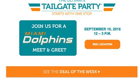 Publix 'The Ultimate Tailgate Party' Email