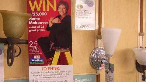 Home Depot/'Trading Spaces' Sweepstakes Sign