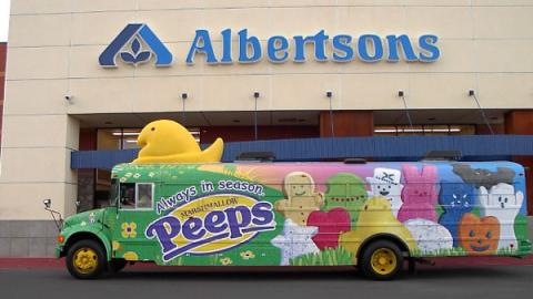 Peeps Bus at Albertsons