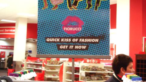 Target Fiorucci Clothing Rack Sign