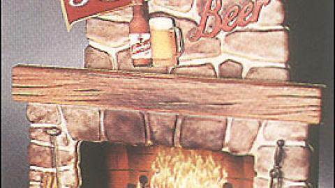 Leinenkugel Beer Fireplace Display