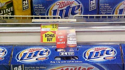 Miller Lite Package With Budweiser Card