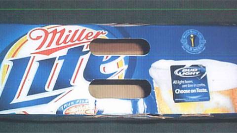 Miller Lite Package With Bud Light Sticker