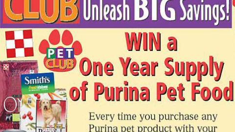 Smith's Pet Club/Purina Co-Promotion