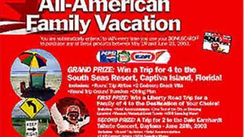 Tops All-American Family Vacation Sweepstakes