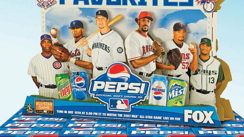 Pepsi MLB Case Stack Sign