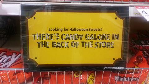 Target 'Candy Galore' Shelf Sign