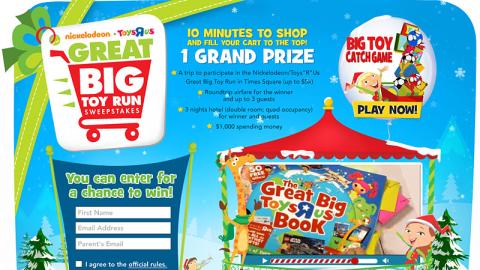 Toys "R" Us 'Great Big Toy Run' Microsite
