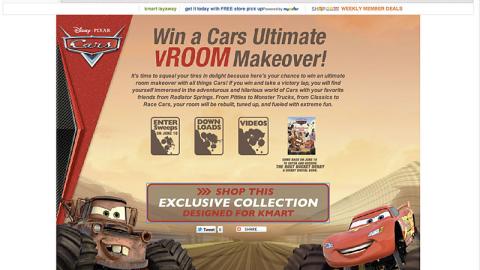 Kmart Disney 'Cars' Page