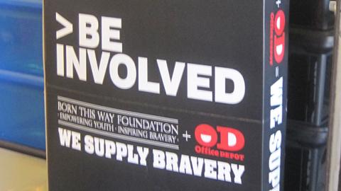 Office Depot Born This Way 'Be Involved' Security Wrap