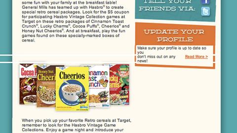 General Mills 'Grocery Savvy Insider' Email