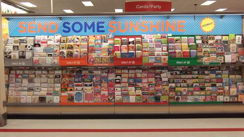 Target 'Send Some Sunshine' Greeting Card In-Line Display