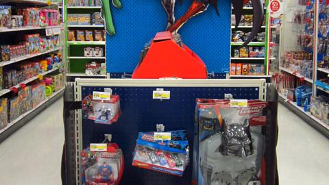 Target 'Justice League' Toy Endcap