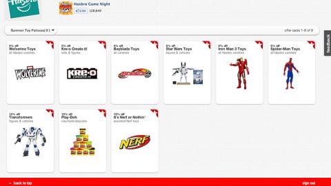 Target Cartwheel Hasbro Collection Page