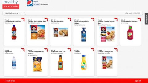 Target Cartwheel PepsiCo Collection Page