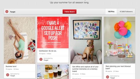 Target 'Summer Up' Pinterest Board