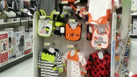 Target 'Fright Done Right' Baby Endcap