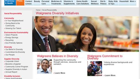 Walgreens.com Diversity Microsite