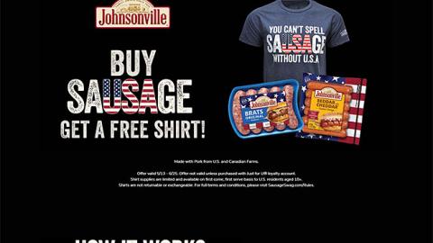 Acme Johnsonville 'Get a Free Shirt' Landing Page