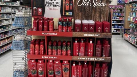 Old Spice 'Smell Ready For Everything' Walmart Endcap