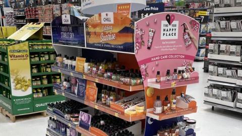 Walmart 'Find Your Happy Place' Four-Way Display